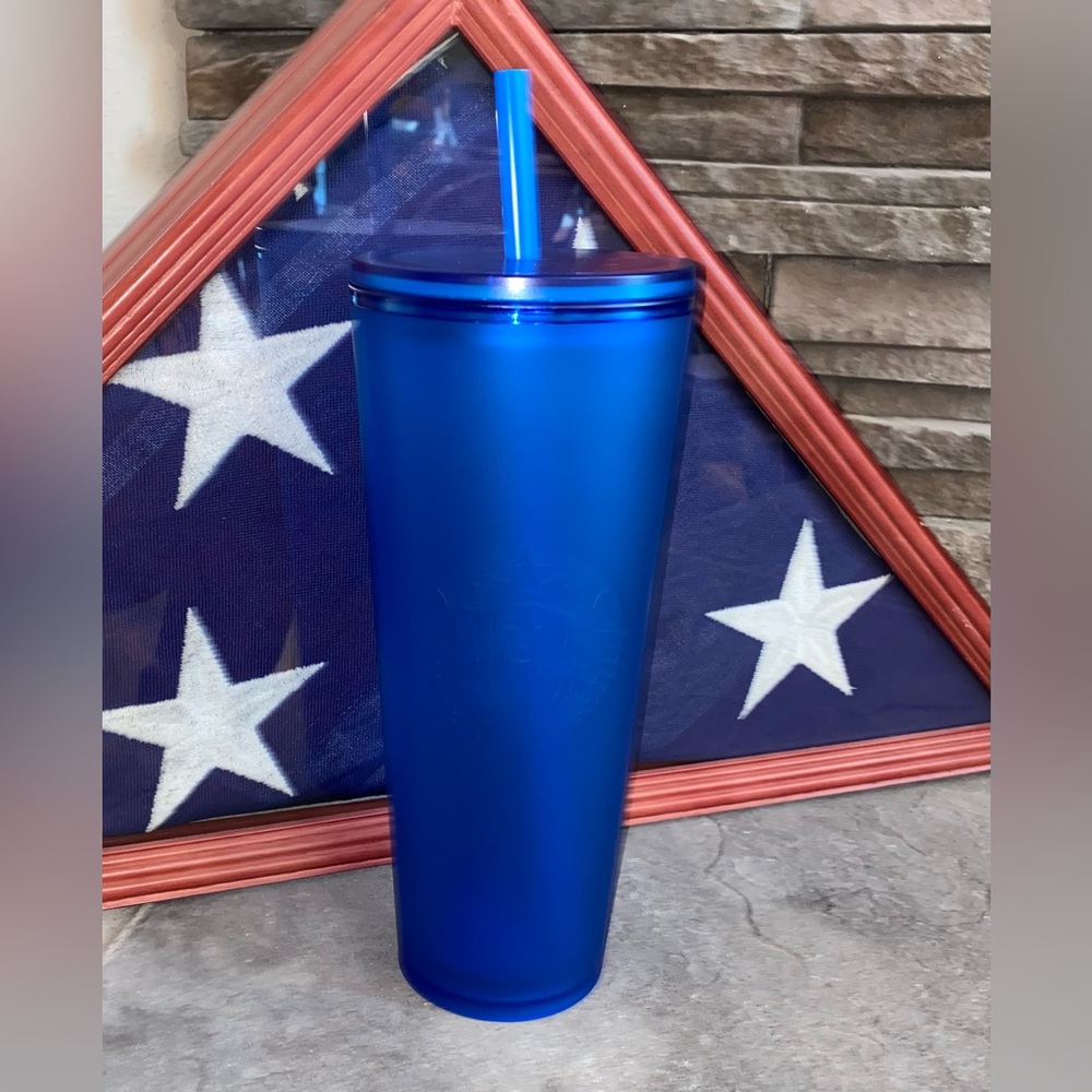Starbucks Matte Blue Soft Touch Venti Tumbler 2023 Spring Release 🇺🇸